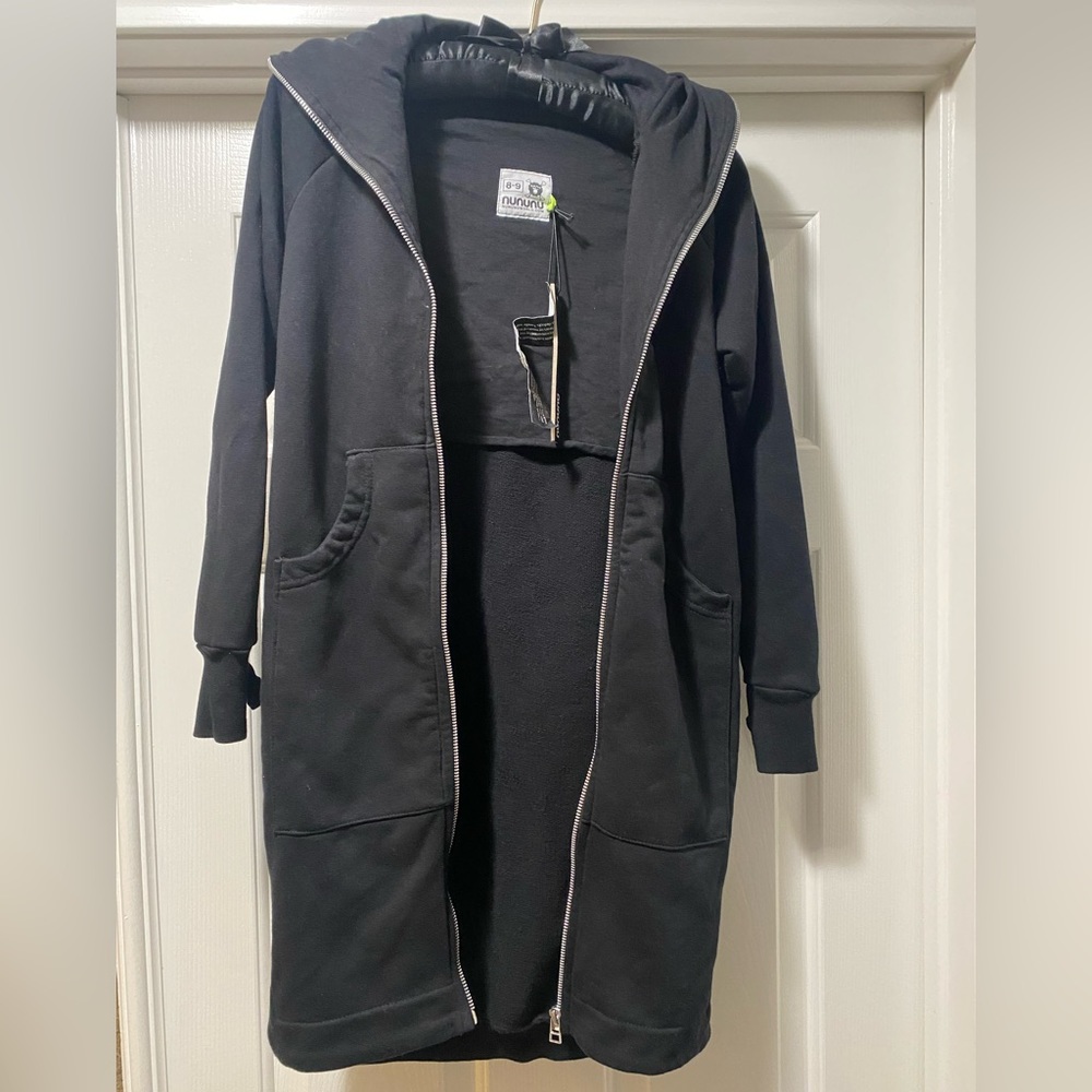 Nununu Maxi zip Black Hoodie